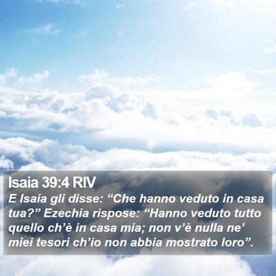 Isaia 39:4 RIV Bible Verse Image