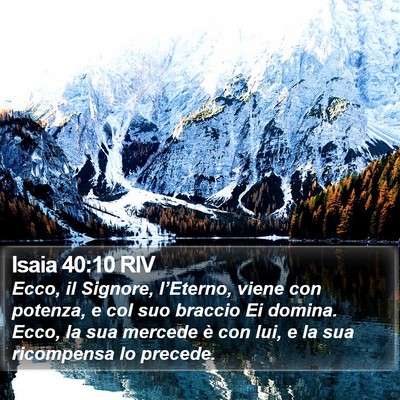 Isaia 40:10 RIV Bible Verse Image