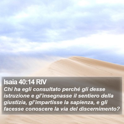 Isaia 40:14 RIV Bible Verse Image