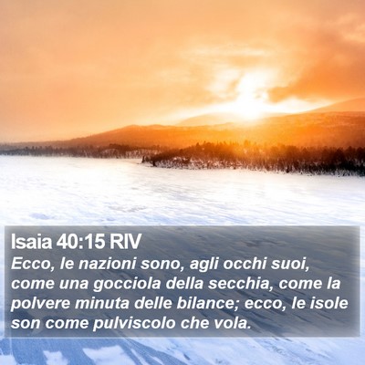 Isaia 40:15 RIV Bible Verse Image