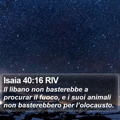 Isaia 40:16 RIV Bible Verse Image