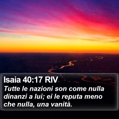 Isaia 40:17 RIV Bible Verse Image