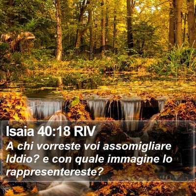 Isaia 40:18 RIV Bible Verse Image
