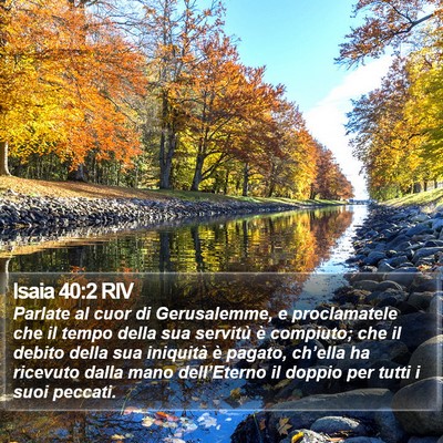 Isaia 40:2 RIV Bible Verse Image