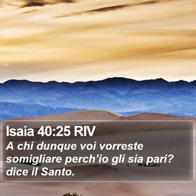 Isaia 40:25 RIV Bible Verse Image