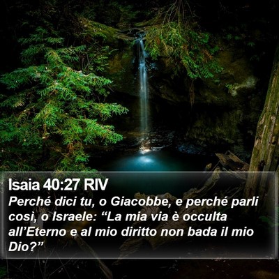 Isaia 40:27 RIV Bible Verse Image
