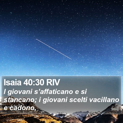 Isaia 40:30 RIV Bible Verse Image