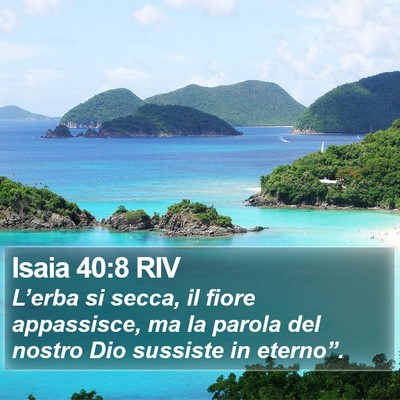 Isaia 40:8 RIV Bible Verse Image