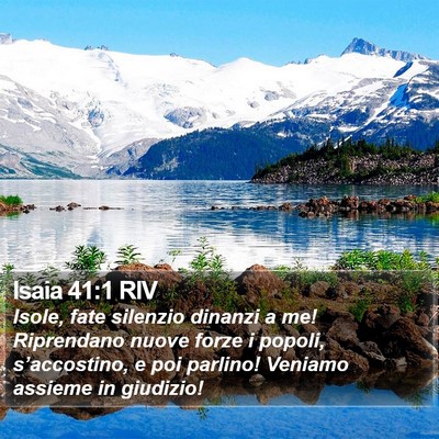 Isaia 41:1 RIV Bible Verse Image
