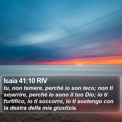 Isaia 41:10 RIV Bible Verse Image