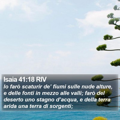 Isaia 41:18 RIV Bible Verse Image