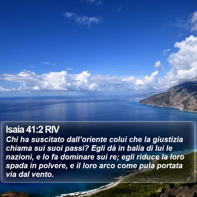 Isaia 41:2 RIV Bible Verse Image