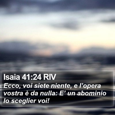 Isaia 41:24 RIV Bible Verse Image