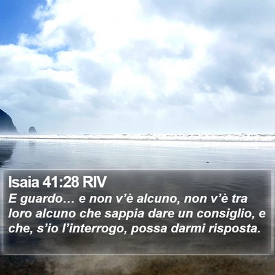 Isaia 41:28 RIV Bible Verse Image