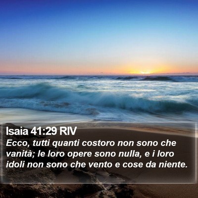 Isaia 41:29 RIV Bible Verse Image