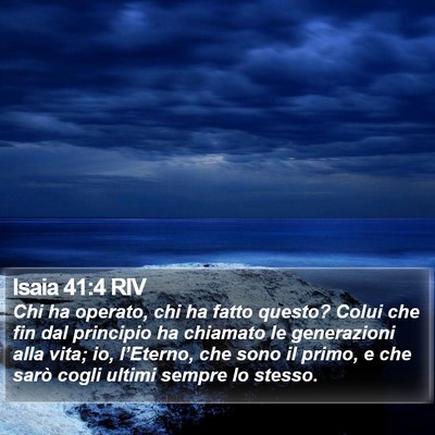 Isaia 41:4 RIV Bible Verse Image
