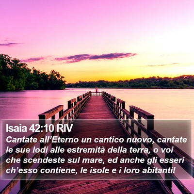 Isaia 42:10 RIV Bible Verse Image