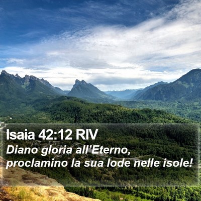 Isaia 42:12 RIV Bible Verse Image
