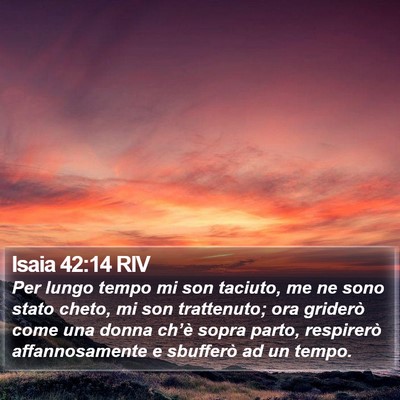 Isaia 42:14 RIV Bible Verse Image