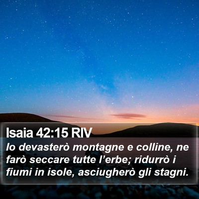 Isaia 42:15 RIV Bible Verse Image