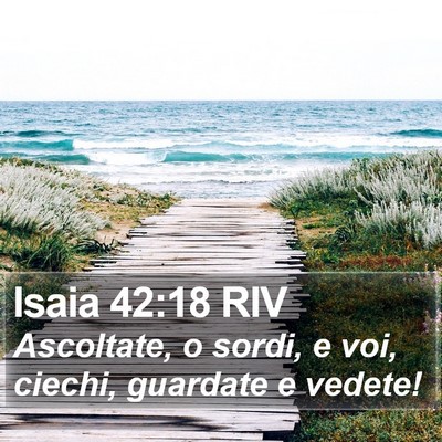 Isaia 42:18 RIV Bible Verse Image