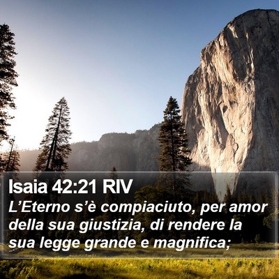 Isaia 42:21 RIV Bible Verse Image