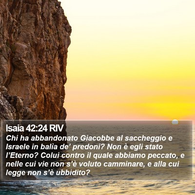 Isaia 42:24 RIV Bible Verse Image