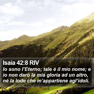 Isaia 42:8 RIV Bible Verse Image