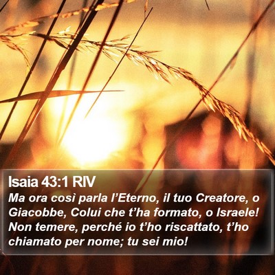 Isaia 43:1 RIV Bible Verse Image