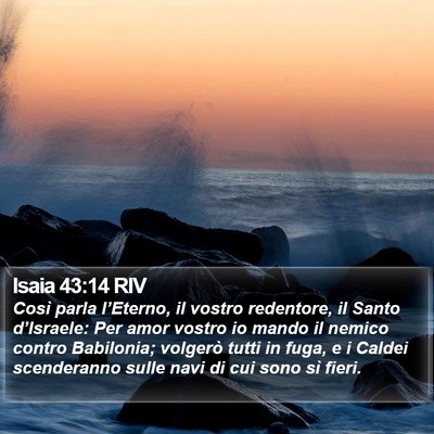 Isaia 43:14 RIV Bible Verse Image