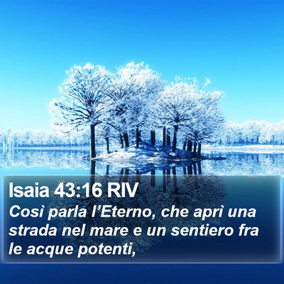 Isaia 43:16 RIV Bible Verse Image