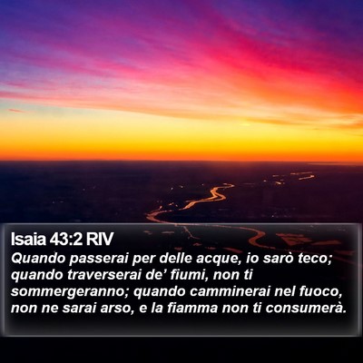 Isaia 43:2 RIV Bible Verse Image