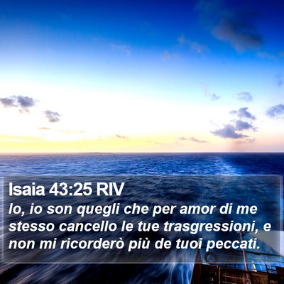 Isaia 43:25 RIV Bible Verse Image