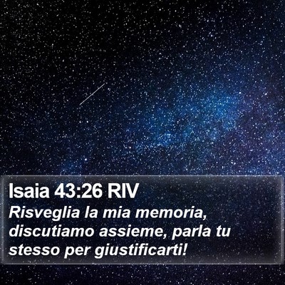 Isaia 43:26 RIV Bible Verse Image