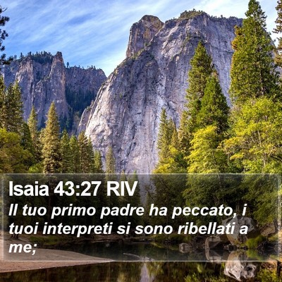 Isaia 43:27 RIV Bible Verse Image