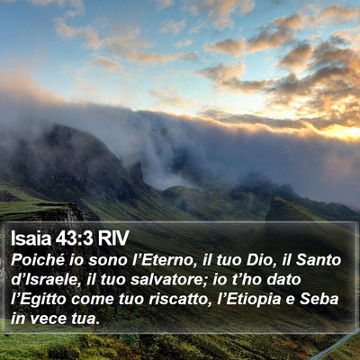 Isaia 43:3 RIV Bible Verse Image