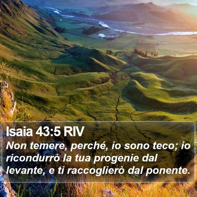 Isaia 43:5 RIV Bible Verse Image