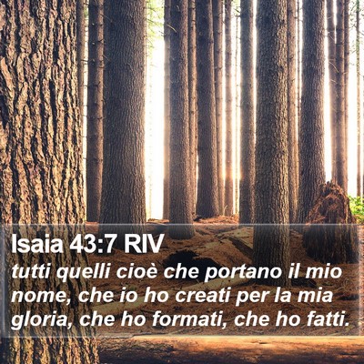 Isaia 43:7 RIV Bible Verse Image
