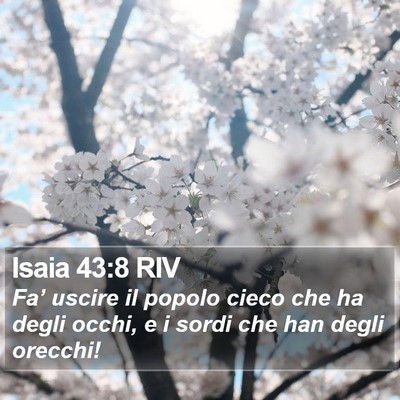 Isaia 43:8 RIV Bible Verse Image