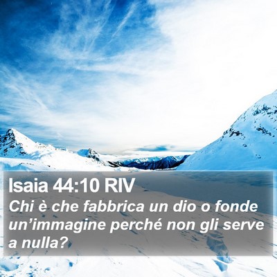 Isaia 44:10 RIV Bible Verse Image