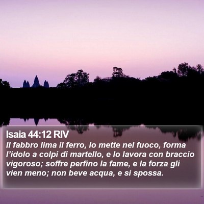 Isaia 44:12 RIV Bible Verse Image