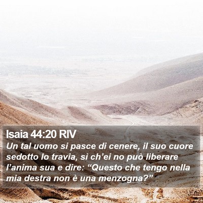 Isaia 44:20 RIV Bible Verse Image