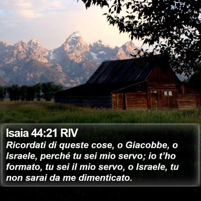 Isaia 44:21 RIV Bible Verse Image
