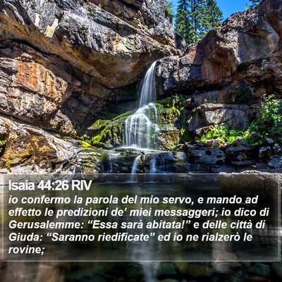 Isaia 44:26 RIV Bible Verse Image