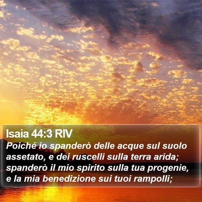 Isaia 44:3 RIV Bible Verse Image