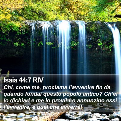 Isaia 44:7 RIV Bible Verse Image