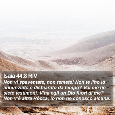 Isaia 44:8 RIV Bible Verse Image