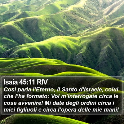 Isaia 45:11 RIV Bible Verse Image