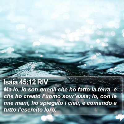 Isaia 45:12 RIV Bible Verse Image