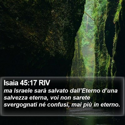 Isaia 45:17 RIV Bible Verse Image